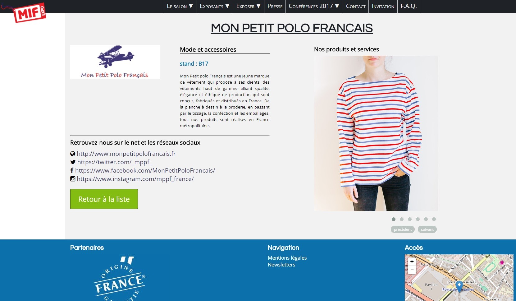 MIF EXPO : Salon du Made in France 2017